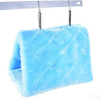 Winter Warm Bird Nest House Shed Hut Hanging Hammock Finch Cage Plush Fluffy - Image 7
