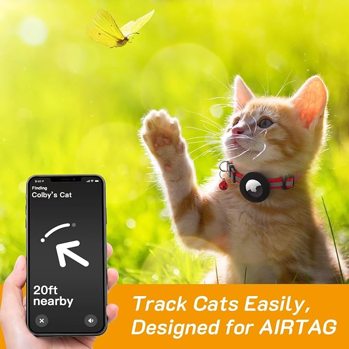 14 Pack Airtag Cat Collar Reflective-Breakaway - Image 3