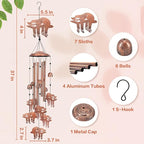 Sloth Wind Chimes for Outside, Sloth Gifts for Women/Men/Sympathy Gift/Memorial - Image 3