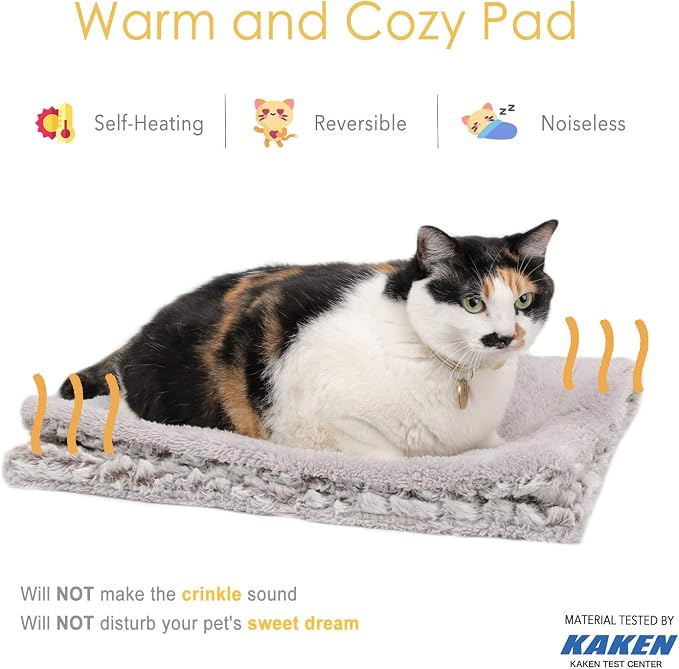 Self Heating Cat Pad Self Warming Cat Bed 22" x 17" Thermal Mat Extra Warm Pet - Image 2