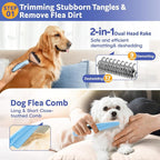 Bath Grooming Kit for Pets, Dog and Cat Grooming Supplies, Dematting Comb for - Image 3
