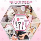 Dog Brush & Grooming Kit – 9-Piece Pet Brush & Deshedding Set - Image 8