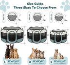 Dog Cat Playpen, Portable Puppy Pet Crate Indoor - Image 2