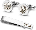 Anavia Pet Portrait & Handwriting Cufflinks Tie Clip Gift Box Set, Personalized by Anavia