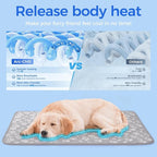 Rywell Cooling Mat for Dogs New Grey Edition, Washable Non-Toxic Summer Pet - Image 2