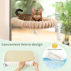 Sunhoo Cat Window Perch Bed Foldable Kitty Windowsill Hammock Shelf Seat Large - Image 5