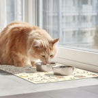 Cute Sweet Cat Food Mat for Dog Food Mat Food and Water Bowl Pet Feeding Bowl - Image 3