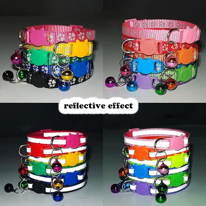 Yellow Cat Collar Breakaway, Break Away Kitten Collar - Image 3