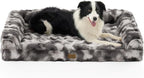 Faux Fur Orthopedic Dog Bed, Extra Large Dog Bed, Supportive Foam Pet Sofa by COZYKISS