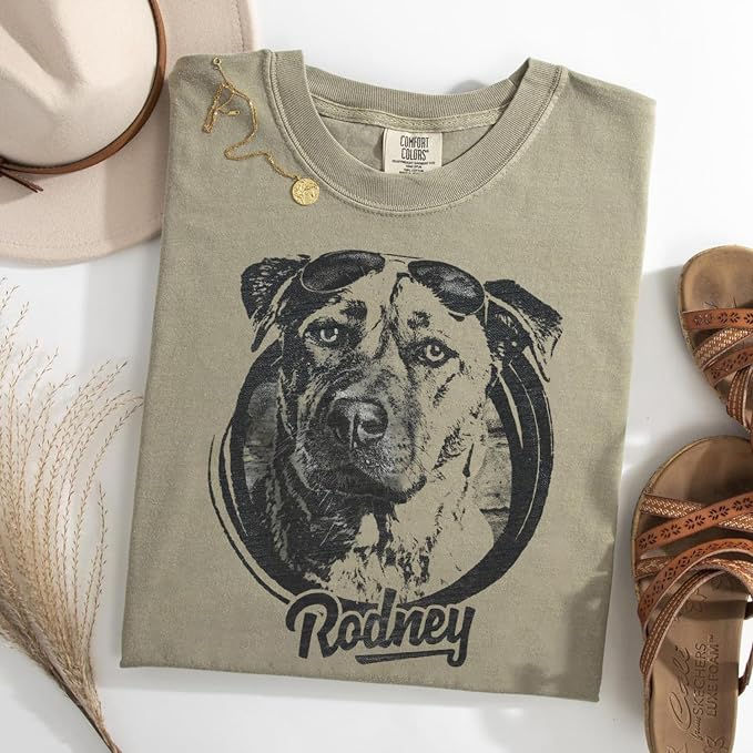 Personalized Dog Photo Shirt for Women and Men, Custom Dogs Face Shirt - Image 4
