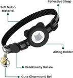 Cat Collar with AirTag Holders, Reflective Breakaway Safety Collars, Bells and - Image 5