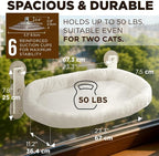 Cat Window Perch – Strong 6 Suction Cup Foldable Cat Hammock Bed - Image 3
