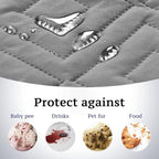 H.VERSAILTEX Reversible Quilted Recliner Covers Water Resistant Furniture - Image 4