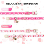 Unique Style Paws Pink Kitten Collars, Cute Valentine Cats Collar - Image 2