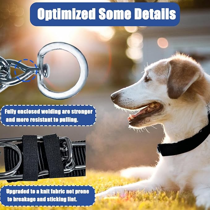 Prong Training Collar for Dogs, Rotating Ring Welding, Adjustable Dog Training - Image 3