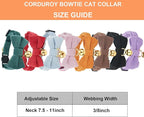 2 Pack Soft Corduroy Cat Collars - Image 2