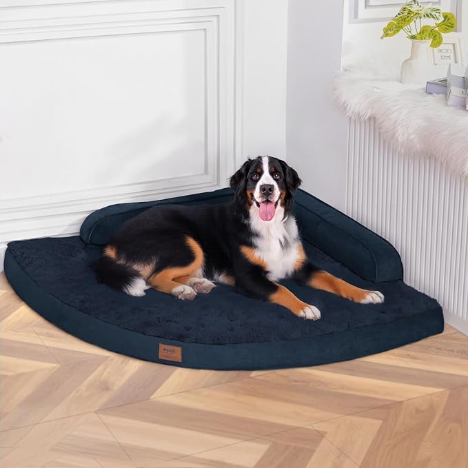 Large Orthopedic Dog Bed with Sides XXXL Dog Beds with Removable Washable Cover by Mekiy