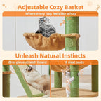 Taoqimiao Cactus Cat Tree, 57.5-Inch Cat Tower - Image 6