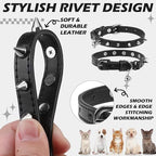 EXPAWLORER Leather Cat Collar for Girl Boy- Adjustable Pet Collar - Image 4
