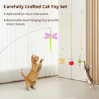 Interactive Cat Toys, 1 Interactive Wand, 8 Assorted Teaser Refills and 3 - Image 4