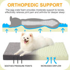 KSIIA Orthopedic Crate Bed: Deluxe Plush Washable Dog Bed - Image 2