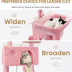 SHA CERLIN 65in Larger Cat Tree Tower Condo - Image 3