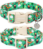 DOGWONG St. Patrick's Day Dog Collar, Lucky Clover Shamrock Green, Soft Durable - Image 2