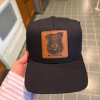 Custom Dog Photo Trucker Hat Leather Patch, Personalized Hat - Image 2