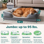 Furhaven Orthopedic Dog Bed for Large Dogs w/ Removable Bolsters & Washable - Image 3