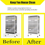 Bird Cage Seed Catcher Large Bird Cage Cover 118 * 31 inches Adjustable Net - Image 5