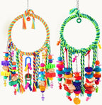 KATUMO Bird Toys 2 Pack Parrot Swings Conure Rope Rings Parakeet Perches by KATUMO