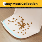 Silicone Dog Food Mat with Side Pocket & Hook Hole, Soft Raised Edges, Easy - Image 2