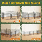 Yaheetech Expandable Dog Playpen, 16 Panel 20 inch Puppy Playpen - Image 5