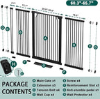 Fairy Baby 40.5" Extra Tall Baby Gate Pressure Mounted, 60.3"-65.7" Extra Wide - Image 2