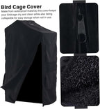 Bird Cage Cover Foldable Waterproof Black Bird Cage Cover Windproof Washable - Image 4