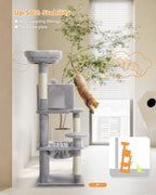 Cat Tree for Indoor Cats, 45.7" Multi-Level Cat Tower - Image 3