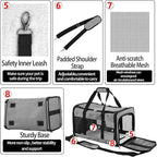 Soft Sided Cat/Dog Carrier，Collapsible Mesh Pets Travel Carriers - Image 5