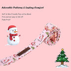 Christmas Dog Collar, Christmas Tree and Snowman Print Cute Winter Holiday - Image 4