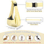 PETLOFT Reversible Dog Cat Sling Carrier, Small Dog Carrier, Adjustable Dog - Image 2