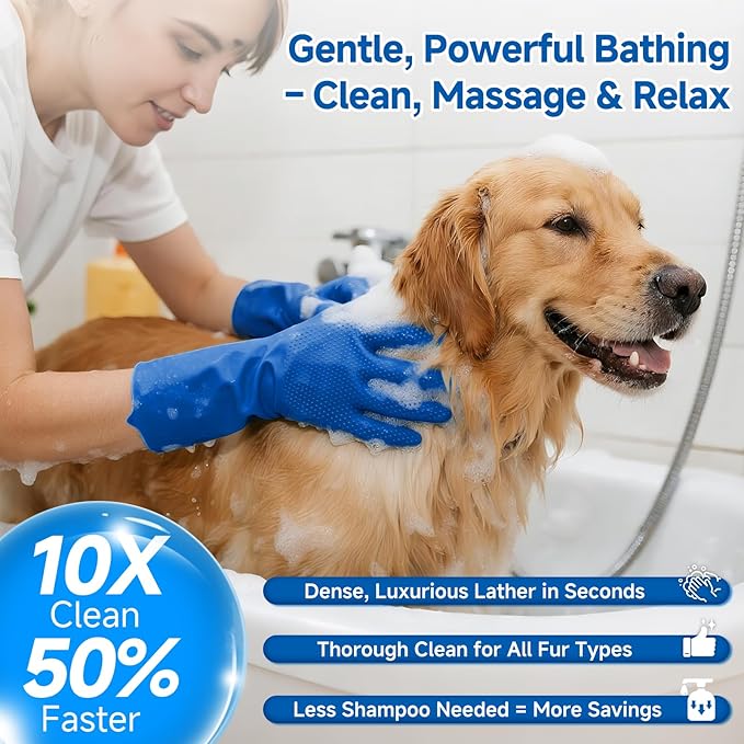 Pet Steam Brush for Dog & Cat – shower bath brush – Steam for Shedding & - Image 4