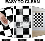 Pet Feeding Mat, Checkered Cat Bowl Mats, Quick Dry Dog Water Dispenser Mats - Image 5