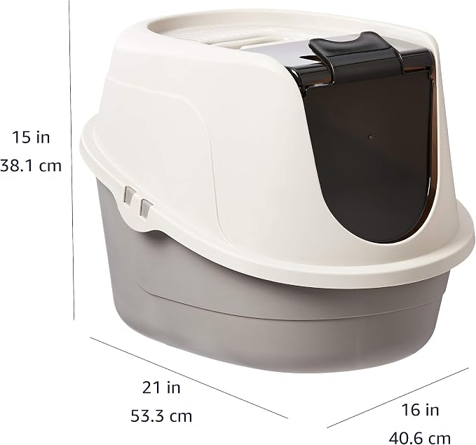 Amazon Basics No-Mess Hooded Enclosed Cat Litter Box - Image 6