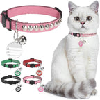 Leather Personalized Breakaway Cat Collar by DILLYBUD
