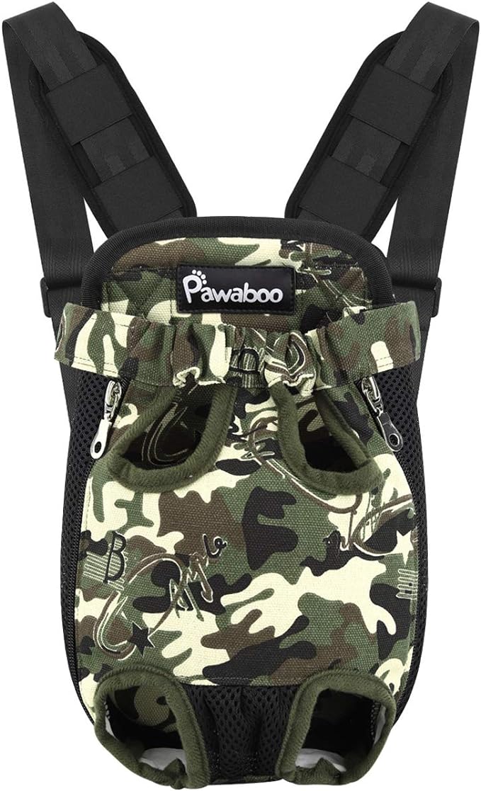 Pawaboo Pet Carrier Backpack, Adjustable Pet Front Cat Dog Carrier Backpack by Pawaboo