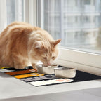 Cute Animal Paw Pet Food Mat Non Slip Spill Proof Feeding Pad - Image 3