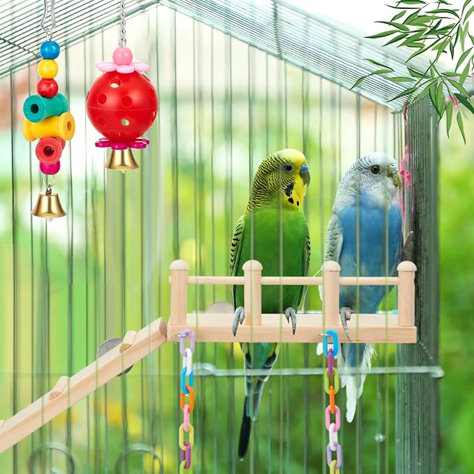 12 Pcs Parakeet Cockatiel Bird Toys, Bird Toys - Image 4