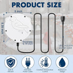 Outdoors 100W Bird Bath Heater for Winter, Birdbath Deicer Pond De-icer - Image 2