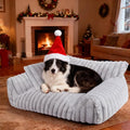 Cute Dog Cat Couch for Medium Large Dogs, Fluffy Pet Sofa Dog Couch Bed by Unknown