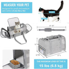 Soft Sided Cat Carrier for Small Cats Puppies up to 15 Lbs, Airline Approved - Image 2