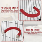 Rypet U Shape Parrot Perch Stand Toy - Image 7
